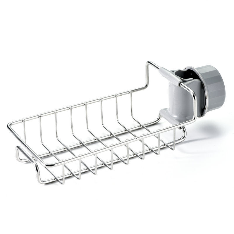 Adjustable Sink Drain Rack Sponge Storage